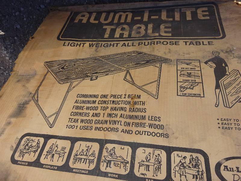 lot 564 image: Large Aluminium Folding Table
