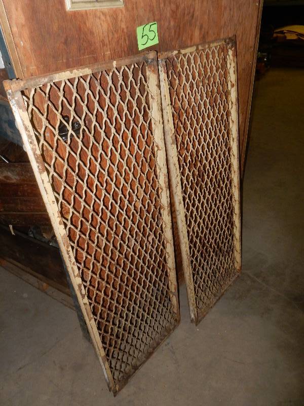 lot 55 image: 2 Vintage window guards..  18 in x 48 in