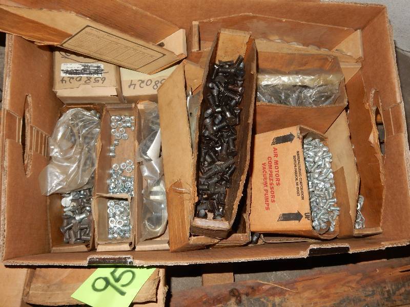 lot 95 image: Misc. Connectors, Screws, Bolts.. Take the whole box