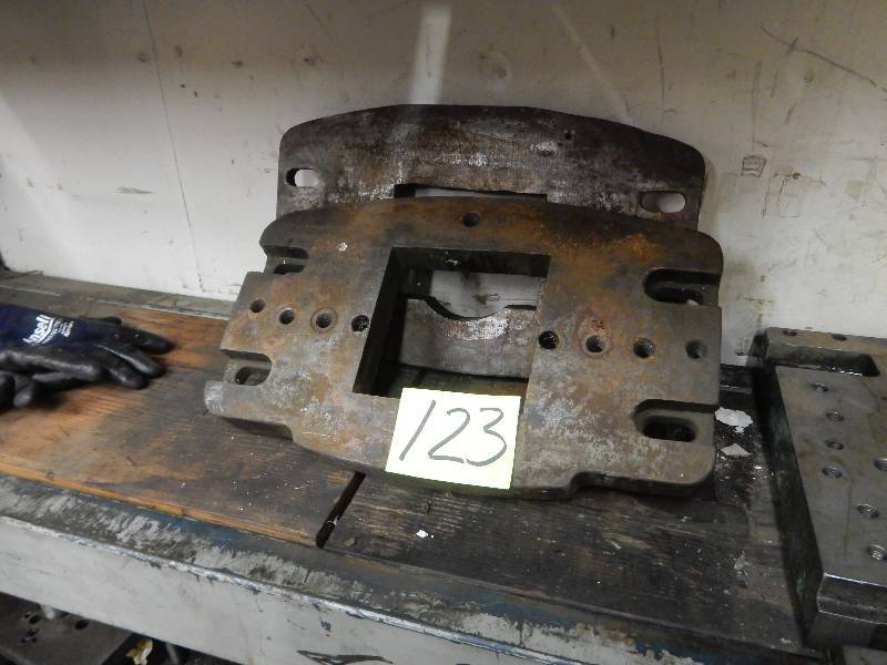 lot 123 image: 2 Bolster Plates.. Each 16in x 10 in