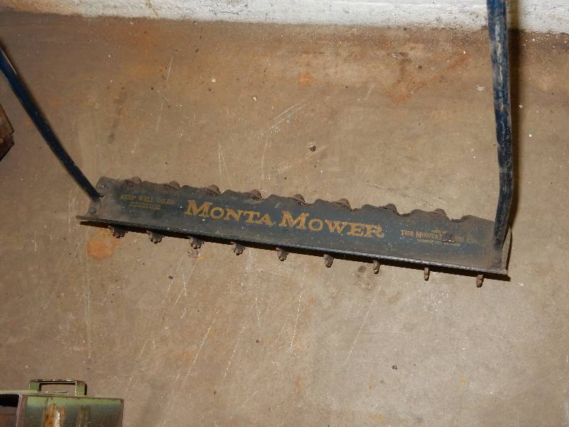 lot 134 image: MONTA MOWER.. Antique  Lawn Mower