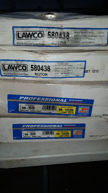 New Brake Drums And Rotors