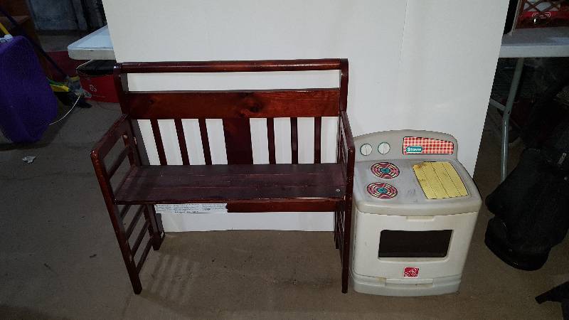 Kids stove and bench