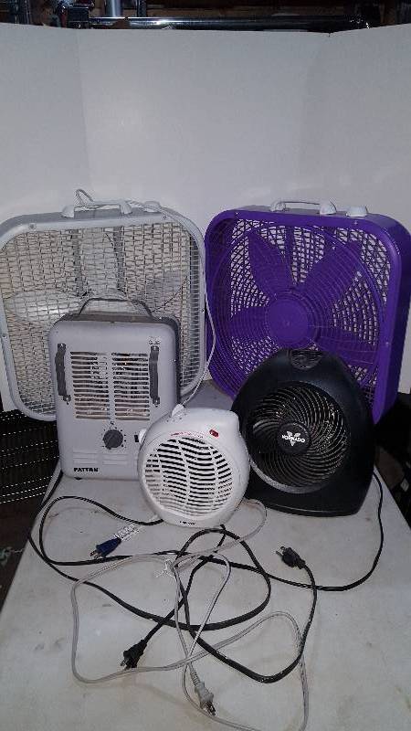 3 Heaters 2 fans