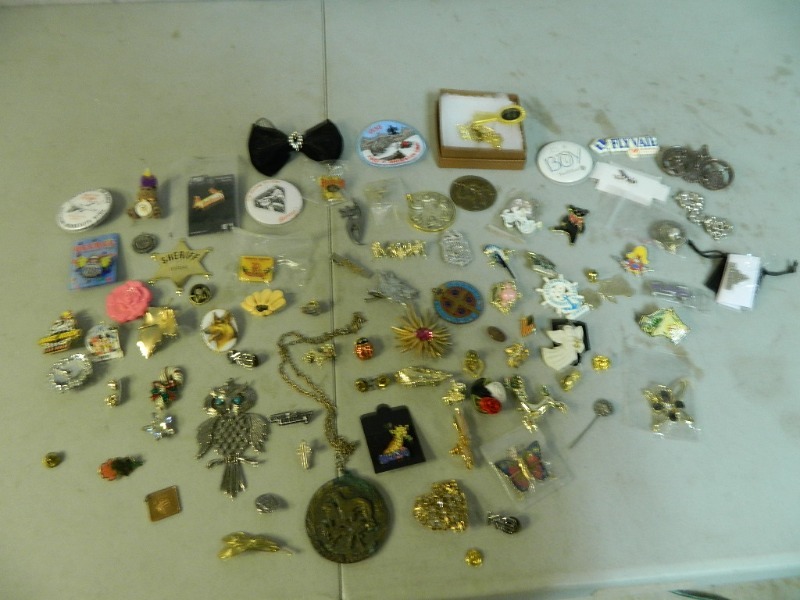lot 4 image: Pins, Buttons, and More