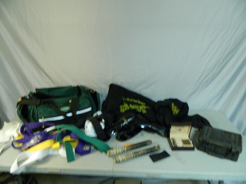 lot 14 image: Pelican Case, Karate Gear, and More