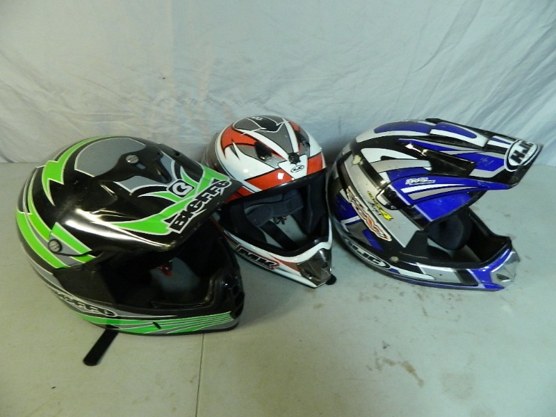 lot 23 image: BMX and Motocross Helmets
