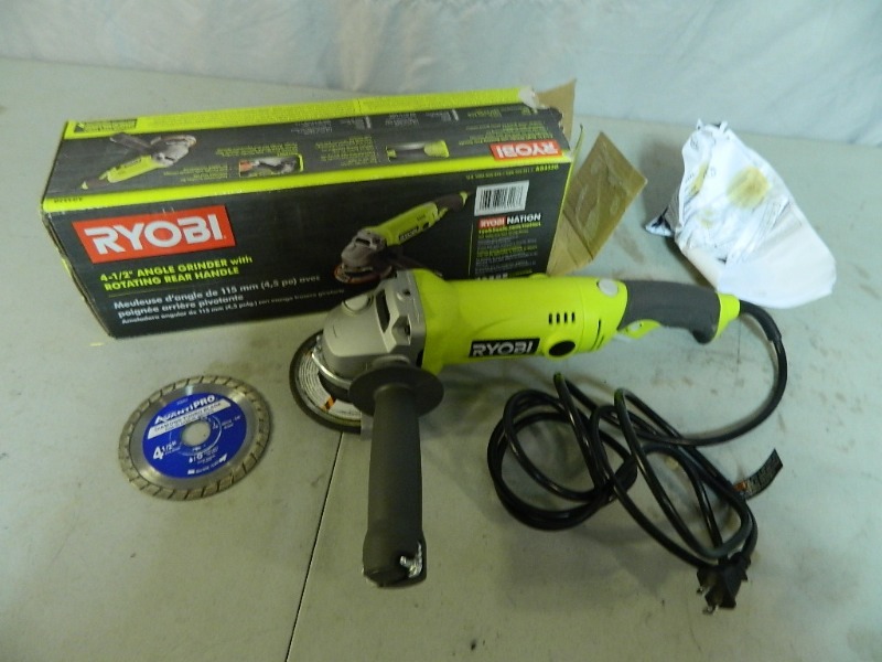 lot 59 image: Ryobi Angle Grinder
