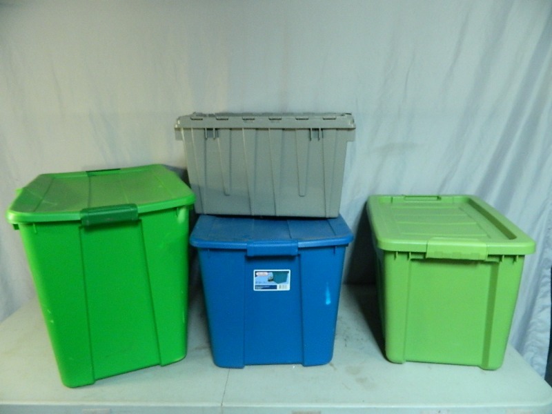lot 73 image: 4 Totes with Lids