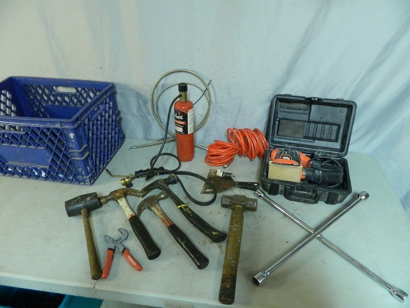 lot 79 image: Hammers, Torch, Sander, and More