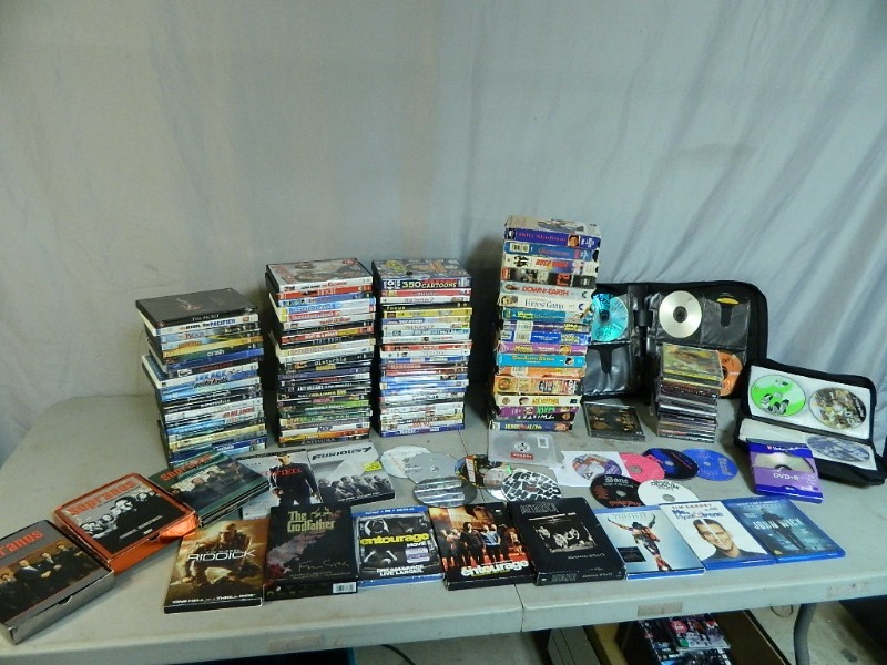 lot 106 image: DVDs, CDs. Blu Ray, TV Series, Etc