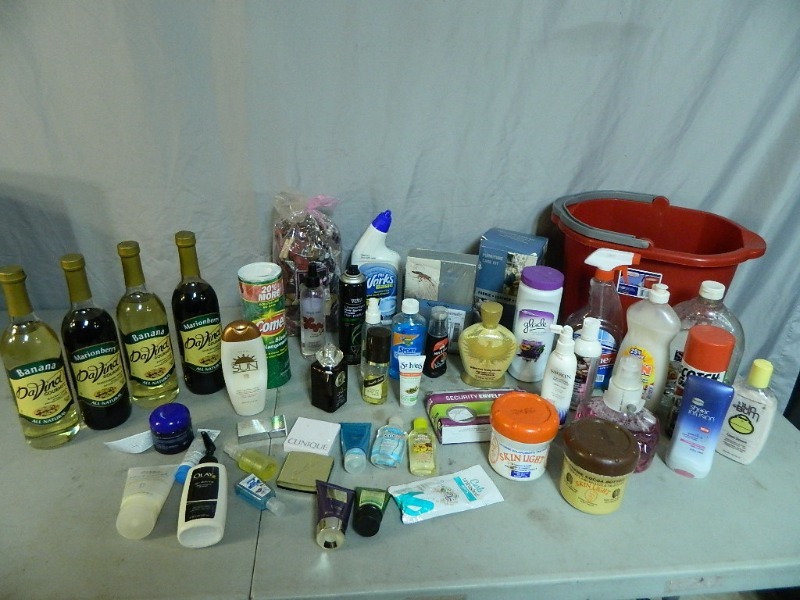 lot 112 image: Drink Syrup, Cleaning Chemicals, Personal Products, Etc