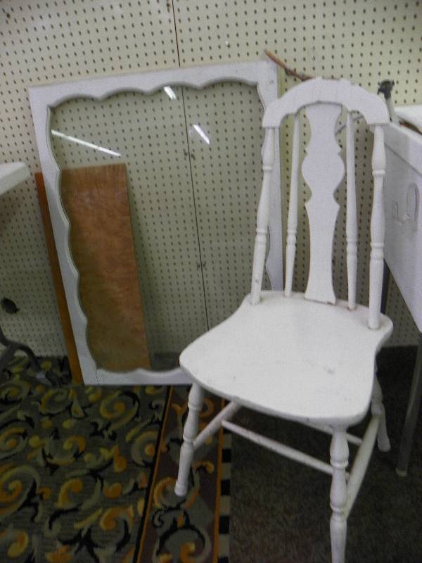 Vintage chair and window pane