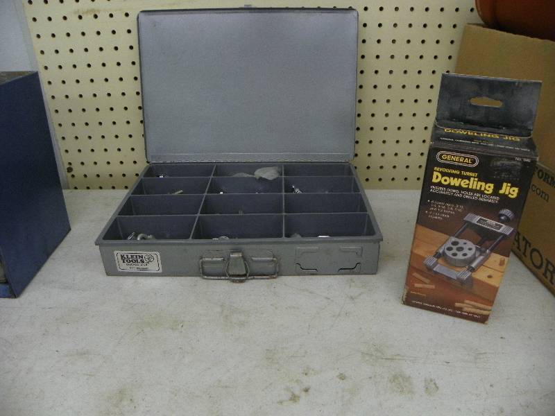 Divided storage box and Doweling jig