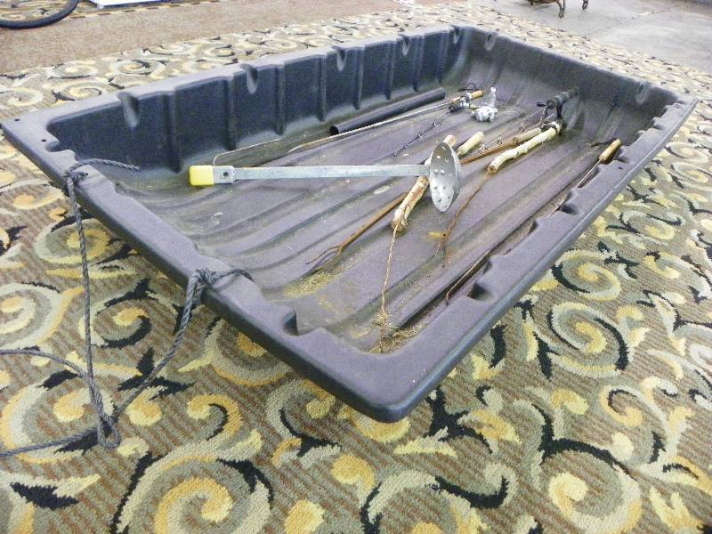 Eskimo Sled and Ice Fishing poles