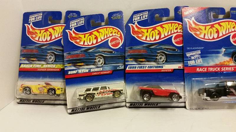 lot 25 image: Lot ot (7) Hot Wheels First Edition and Serties Cars in Original Packaging - See Pictures and Descriptions For details