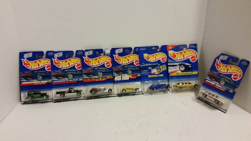lot 23 image: Lot of (7) Hot Wheels Cars - See Pictures and Description for Details