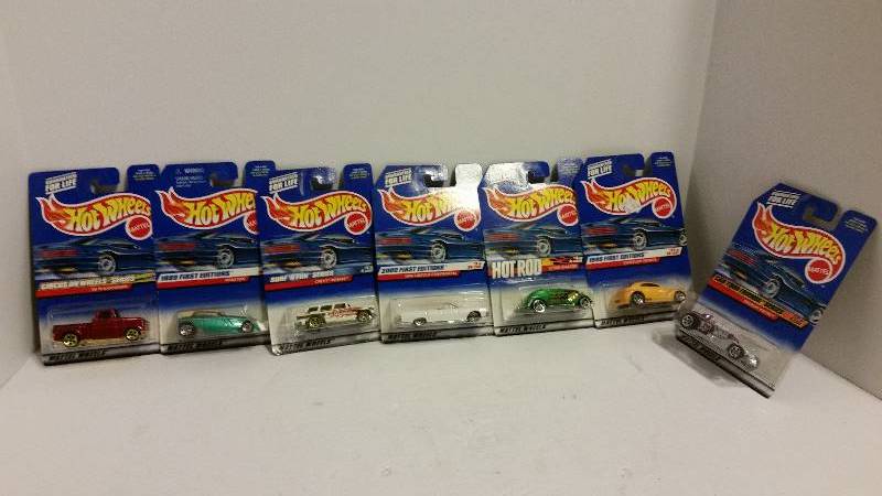 lot 21 image: Lot of (7) Hot Wheels Cars - See Pictures and Description for Details