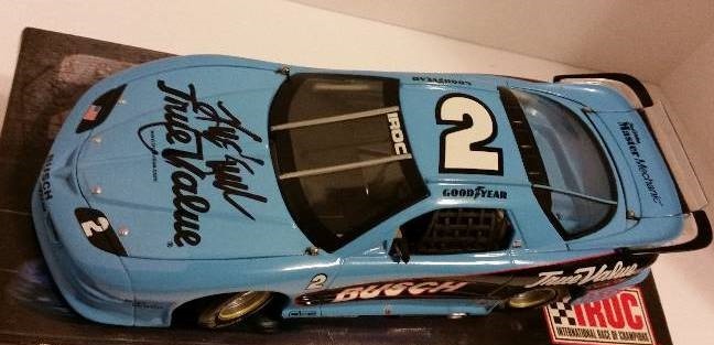lot 4 image: NICE 2003 Action Racing Collectibles IROC #2 Kurt Busch AUTOGRAPHED Edition True Value Talledega Win Firebird Extreme - See Pictures