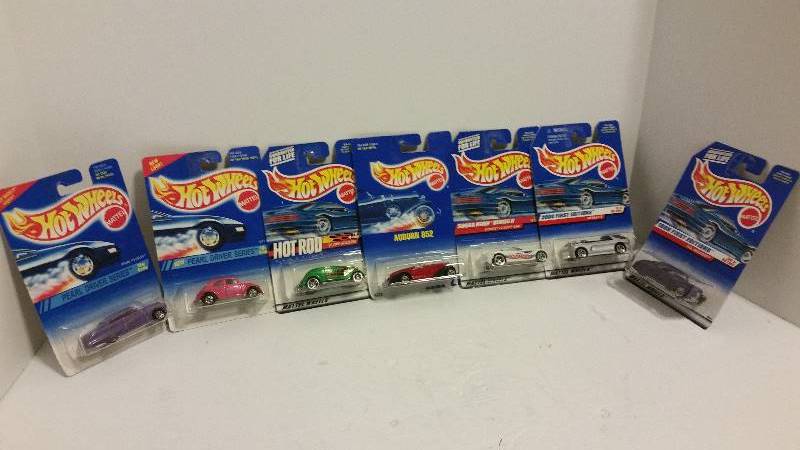 lot 72 image: NICE Lot of (7) Hot Wheels Collectors Series and First Editions Cars in Original Packaging - 1998 - 2004 - See Pictures