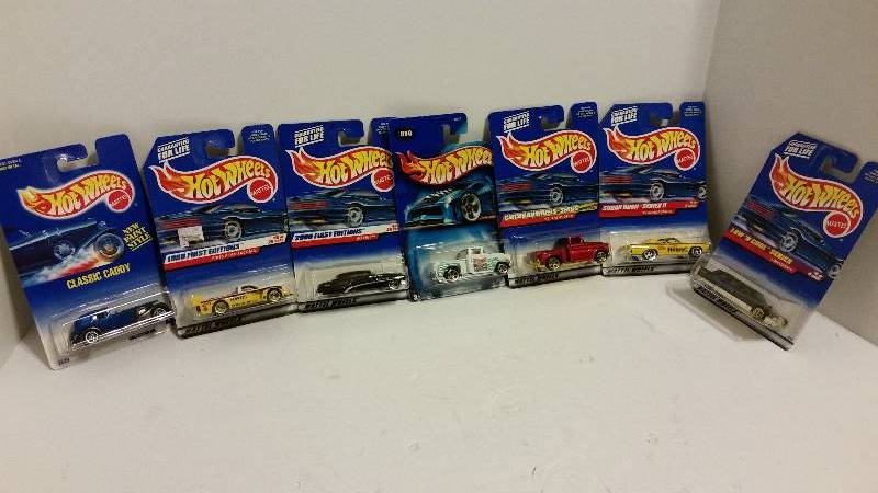 lot 57 image: NICE Lot of (7) Hot Wheels Collectors Series and First Editions Cars in Original Packaging - 1998 - 2004 - See Pictures