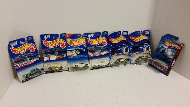 lot 54 image: NICE Lot of (7) Hot Wheels Collectors Series and First Editions Cars in Original Packaging - 1998 - 2004 - See Pictures