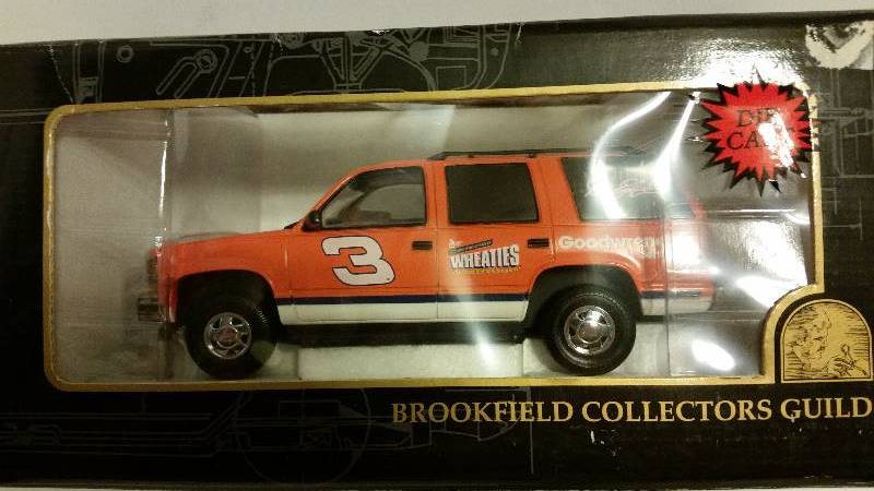 lot 91 image: WOW Brookfield Collectors Guild Special Edition #3 Dale Earnhardt Wheaties Chevrolet Tahoe In Original Packaging - Limited Edition