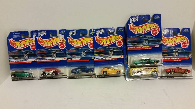 lot 136 image: WOW Lot of (8) Hot Wheels Collectors Series and First Editions from the late 90s and early Millenium - See Pictures - In Original Packaging