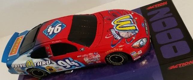 lot 106 image: NASCAR 2000 Action Racing Collectibles #94 Bill Elliott McDonalds McFlurry Ford Taurus