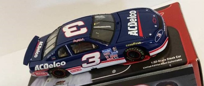 lot 108 image: 2004 Action Racing Collectibles 132nd Scale Collectors #3 Dale Earnhardt AC Delco 1996 Chevrolet Monte Carlo Japan Race Car