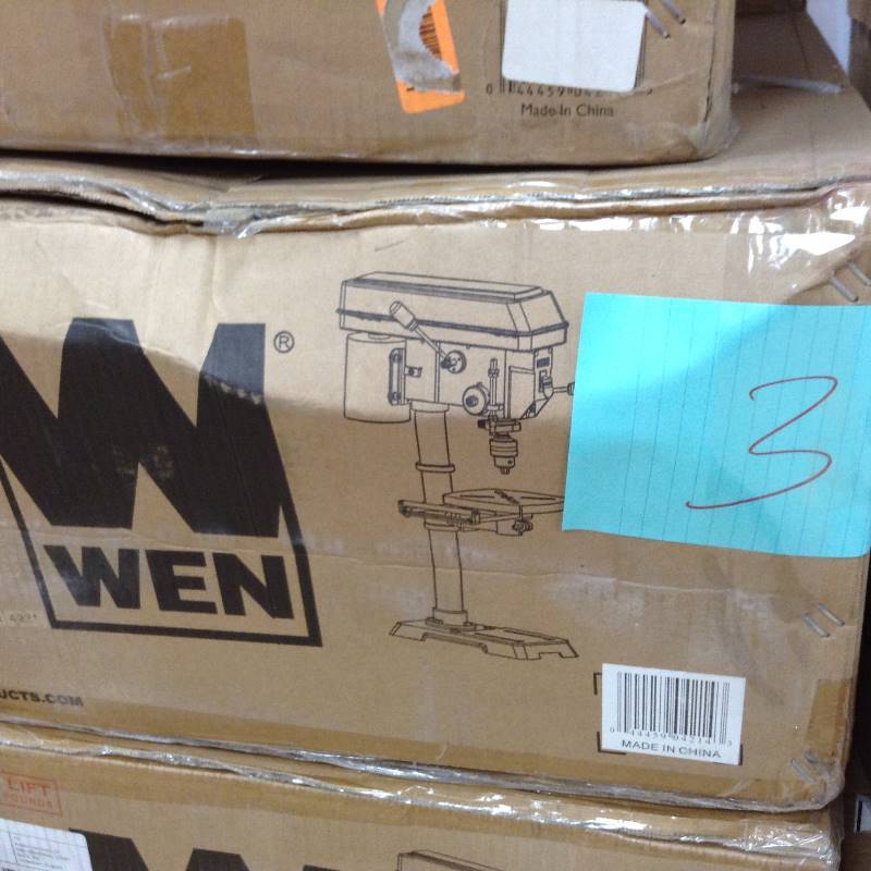 lot 3 image: WEN 4214 12-Inch Variable Speed Drill Press never used