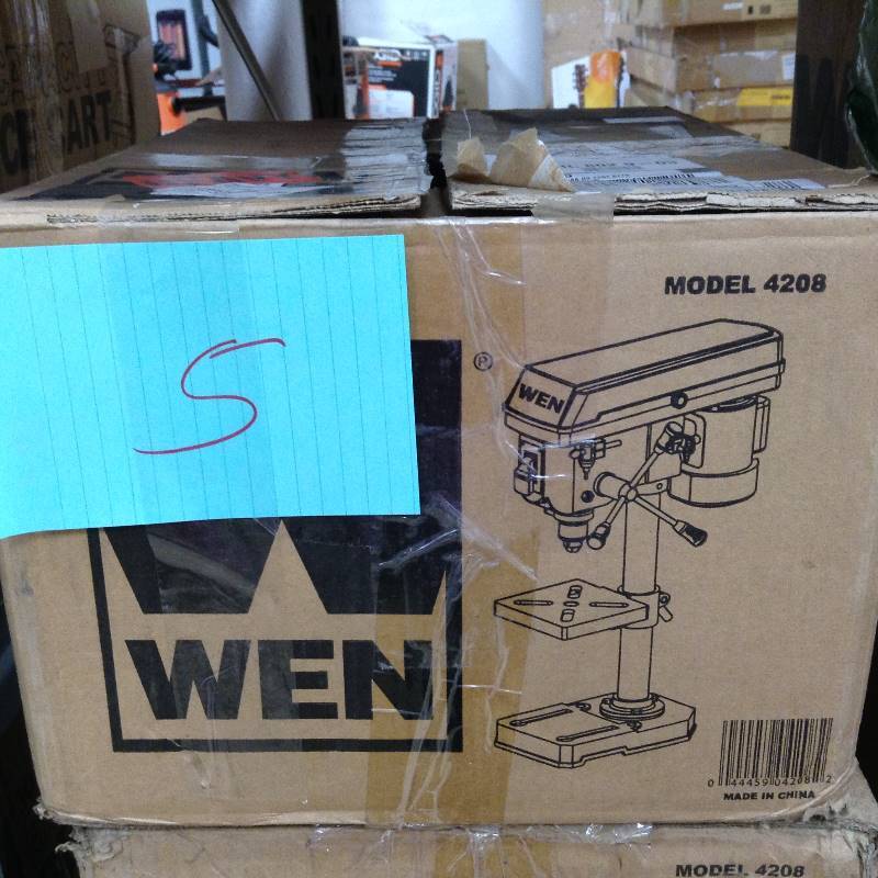 lot 5 image: WEN 4208 8-Inch 5 Speed Drill Press neve used