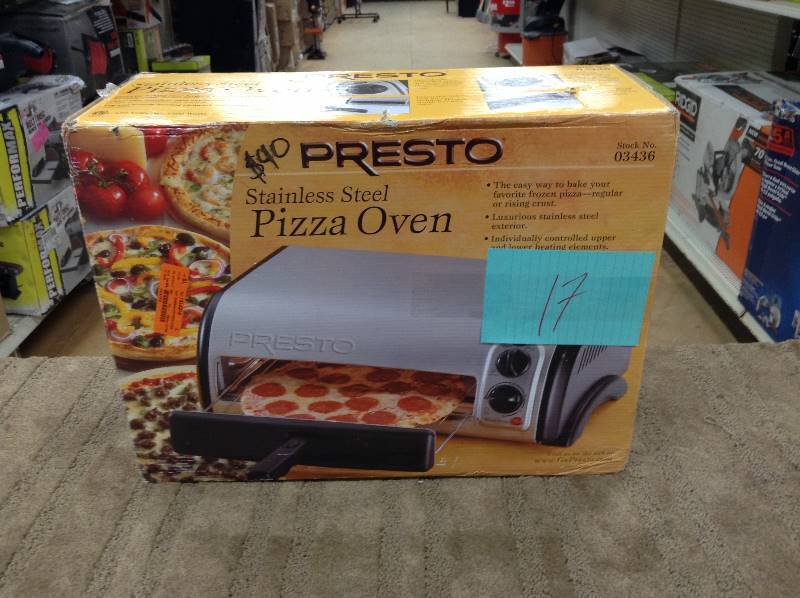lot 17 image: Presto Stainless Steel Pizza Oven never used