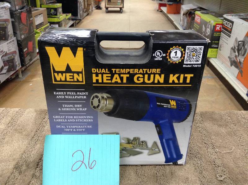 lot 26 image: Wen 2010 Heat Gun never used