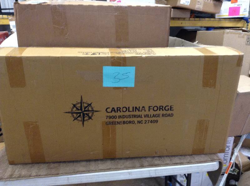 lot 35 image: Carolina Forge 2030CHETBK Berkshire 30-Inch Bar Stool - Chestnut