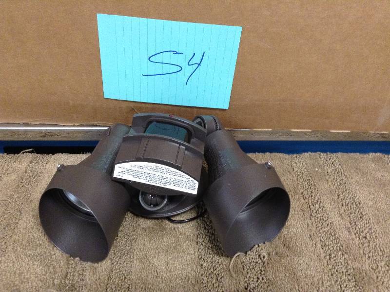 lot 54 image: Defiant Flood Lights 110-Degree Outdoor Black Motion Sensing Security Light