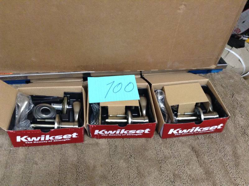 lot 100 image: Lot of 3 Kwikset Corporation 720pml-15 Door Lvrpass Rcalrcs 720pml-15 New