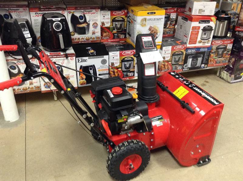 lot 112 image: Powersmart 24 in. 212cc 2-Stage Gas Snow Blower never used