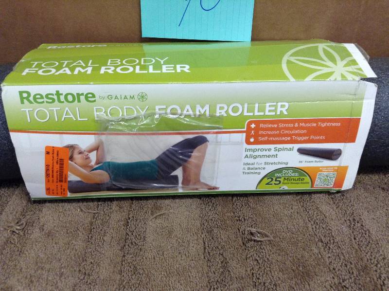 lot 70 image: Restore GAIAM total Body Foam Roller