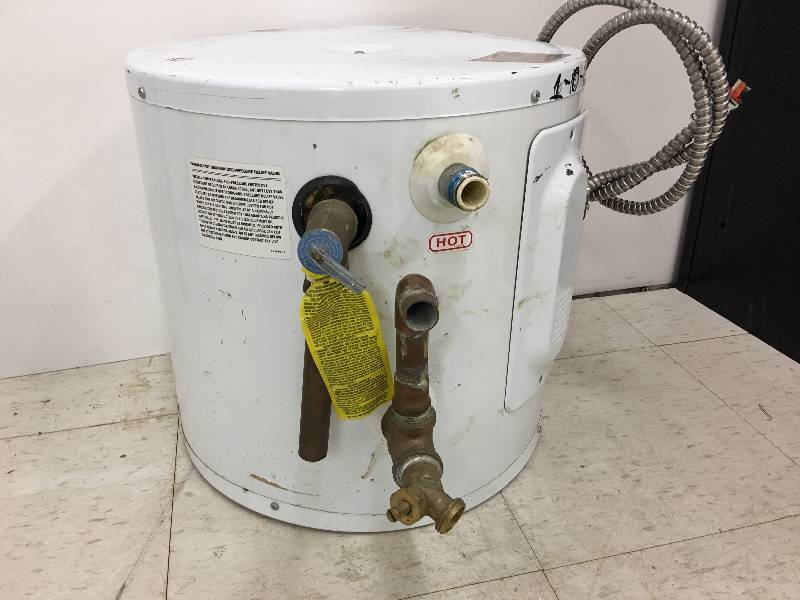 lot 18 image: Rheem Performance 6 Gal. 6 Year 2000-Watt Single Element Electric Point-Of-Use Water Heater retail $279
