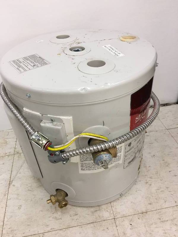 lot 19 image: Electric Compact Water Heater, 6-Gals retail $249