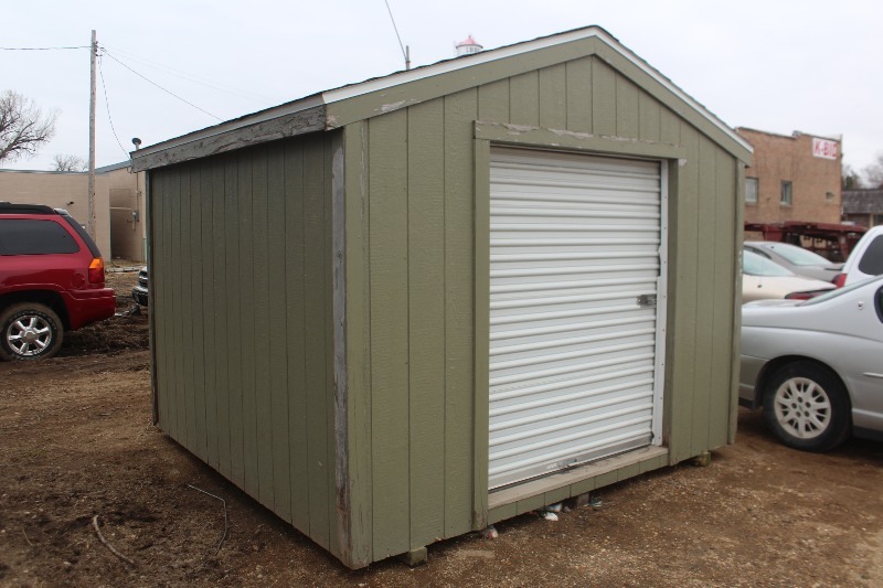 10 x 10 Garden Shed with Roll-Up Door