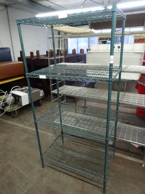 lot 23 image: 4 tier wire rack. Advance Tabco. NS...
