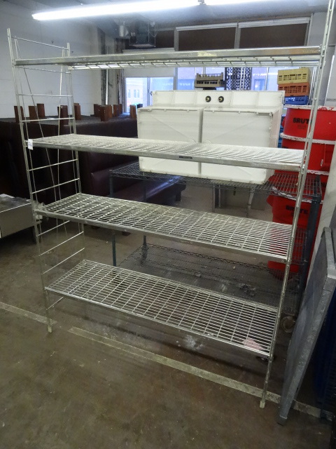 lot 24 image: Amco 4 tire wire rack. NSF. 60 x 18...