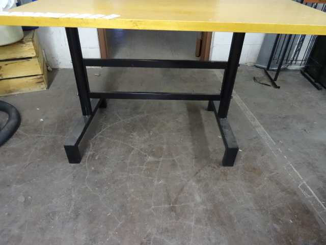 lot 30 image: Metal table base. 3 piece. You asse...