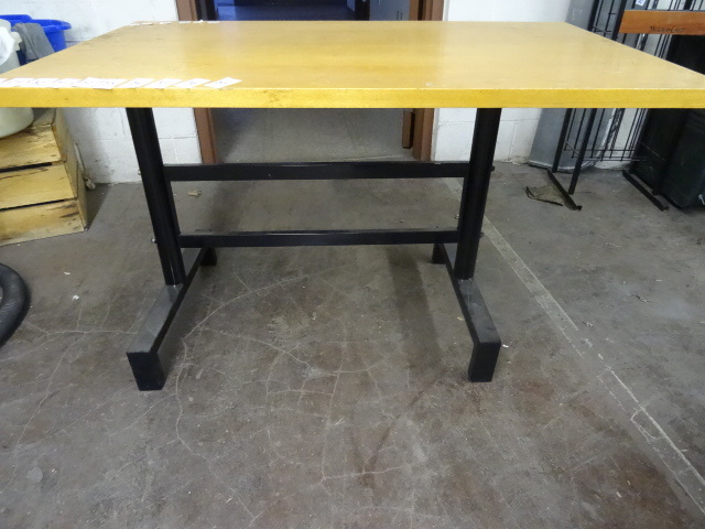 lot 36 image: Metal table base. 3 piece. You asse...