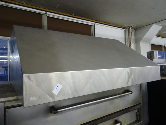 lot 57 image: Stainless diamond hood. 54 x 54 x 2...
