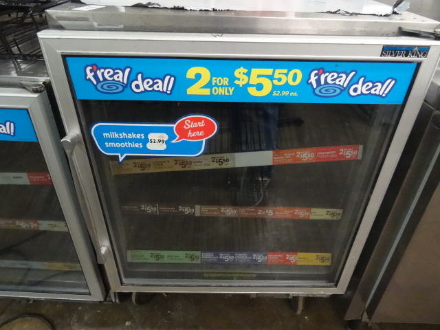 lot 75 image: Silver King freezer. Single glass d...