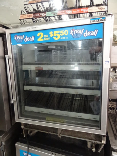 lot 77 image: Silver King freezer. Single glass d...