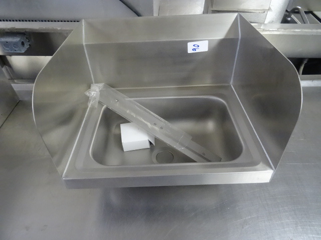 lot 90 image: New wall mount stainless sink. 17 x...
